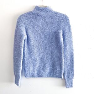 Marled Reunited Clothing Light Blue Fuzzy Sweater